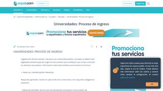 
                            12. Universidades: Proceso de ingreso, Estudiar en Ecuador - Expat.com