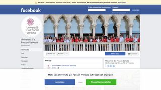 
                            4. Università Ca' Foscari Venezia - Startseite | Facebook