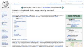 
                            3. Università degli Studi della Campania Luigi Vanvitelli - Wikipedia