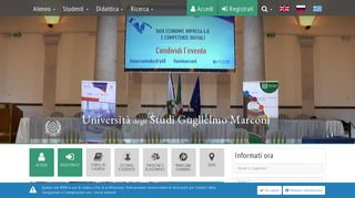 
                            4. Università degli Studi Guglielmo Marconi - Homepage