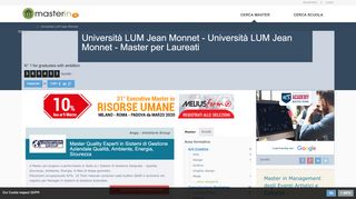 
                            7. Università LUM Jean Monnet - Master per Laureati MasterIN.it
