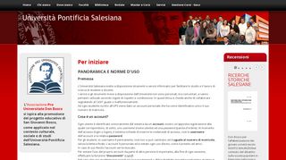 
                            5. Università Pontificia Salesiana - Roma - Per iniziare