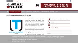 
                            7. Università Telematica San Raffaele - Laurea Online Psicologia