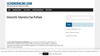 
                            11. Università Telematica San Raffaele – LezioneOnline.com