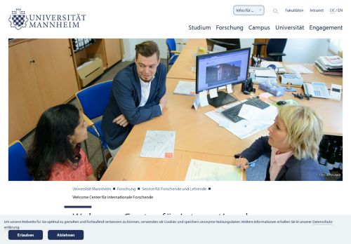 
                            3. Universitaet Mannheim - Welcomecentre - Bibliotheken - Universität ...
