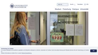 
                            3. Universitaet Mannheim - Zulassungsstelle - Online-Bewerbung