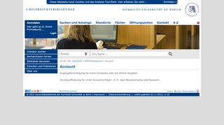 
                            2. Universitaetsbibliothek der HU Berlin - Account