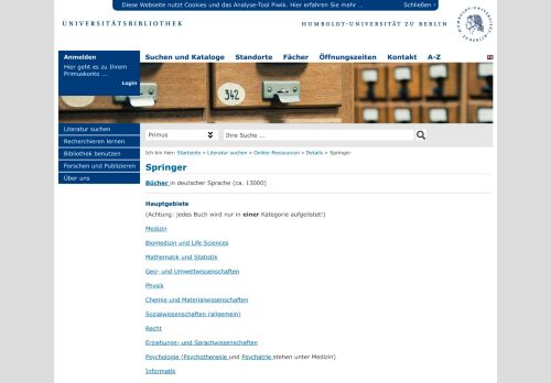 
                            6. Universitaetsbibliothek der HU Berlin - Springer