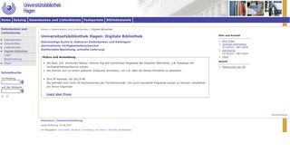 
                            1. Universitaetsbibliothek Hagen: Digitale Bibliothek