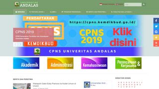 
                            5. Universitas Andalas - Beranda