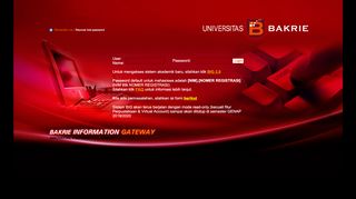 
                            1. Universitas Bakrie : Login