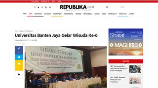 
                            12. Universitas Banten Jaya Gelar Wisuda Ke-6 | Republika Online