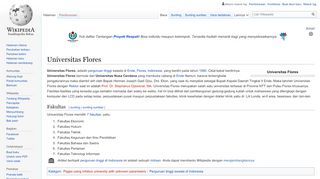 
                            10. Universitas Flores - Wikipedia bahasa Indonesia, ensiklopedia bebas
