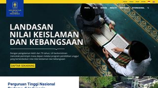 
                            7. Universitas Islam Indonesia – Values | Innovation | Perfection