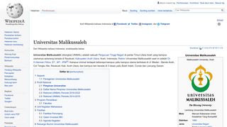 
                            2. Universitas Malikussaleh - Wikipedia bahasa Indonesia, ensiklopedia ...