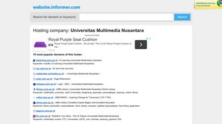 
                            12. Universitas Multimedia Nusantara at Website Informer