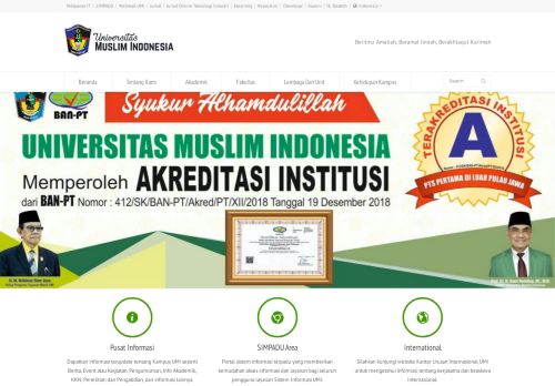 
                            4. Universitas Muslim Indonesia - UMI Makassar - Sulawesi Selatan