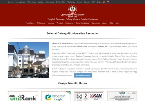 
                            5. Universitas Pasundan Bandung | Universitas Swasta Terakreditasi A