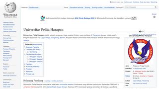 
                            7. Universitas Pelita Harapan - Wikipedia bahasa Indonesia ...