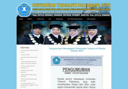 
                            3. Universitas Tridinanti Palembang