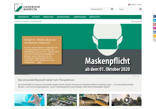 
                            12. Universität Bayreuth: Campus der Perspektiven