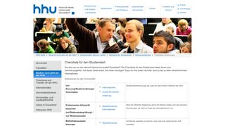 
                            2. Universität Düsseldorf: Checkliste Studienstart