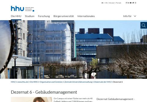 
                            8. Universität Düsseldorf: Dezernat 6