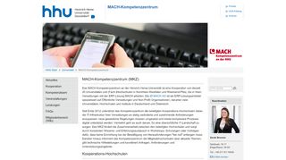 
                            6. Universität Düsseldorf: MACH-Kompetenzzentrum