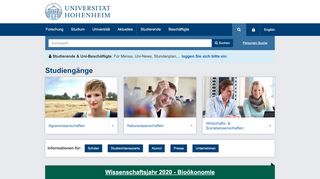 
                            11. Universität Hohenheim: Studieren & forschen in Stuttgart