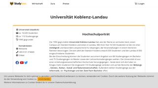 
                            6. Universität Koblenz-Landau - Studiengänge und Crashkurse ...