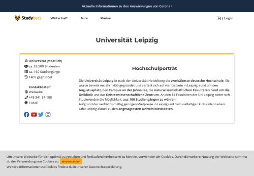 
                            12. Universität Leipzig - Studiengänge und Crashkurse - Studybees