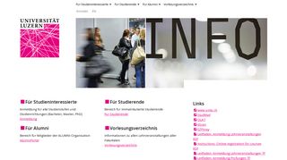 
                            12. Universität Luzern - Portal