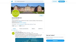 
                            9. Universität Münster (@WWU_Muenster) | Twitter