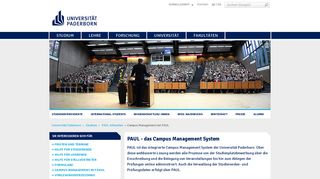 
                            10. Universität Paderborn - Campus Management mit PAUL