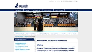 
                            5. Universität Paderborn - PAUL Infoseiten