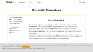 
                            9. Universität Regensburg - Studiengänge und Crashkurse - Studybees