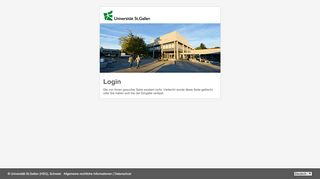 
                            1. Universität St. Gallen - Login Pages - Unisg App-Navigator