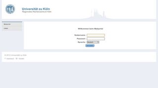 
                            6. Universität zu Köln - Mailportal