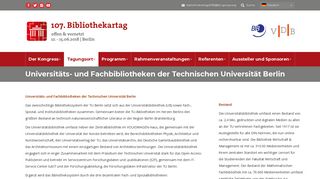 
                            8. Universitäts- und Fachbibliotheken der Technischen Universität Berlin ...