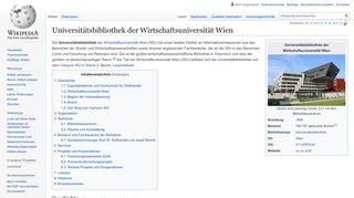 
                            9. Universitätsbibliothek der Wirtschaftsuniversität Wien – Wikipedia