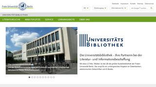 
                            6. Universitätsbibliothek • Freie Universität Berlin