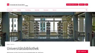 
                            1. Universitätsbibliothek – Universität der Künste Berlin