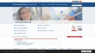 
                            3. UniversitätsKlinikum Heidelberg: Jobs & Karriere