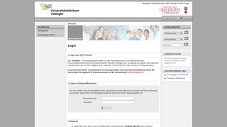 
                            11. Universitätsklinikum Tübingen - Login - medizin.uni-tuebingen.de