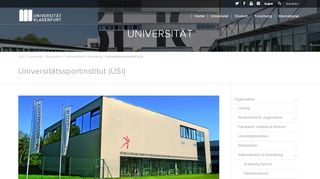 
                            6. Universitätssportinstitut (USI) – Universität Klagenfurt