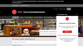 
                            4. Universitetsbiblioteket: Forside