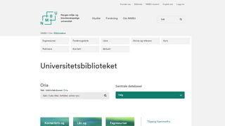 
                            7. Universitetsbiblioteket | Norges miljø- og biovitenskapelige universitet