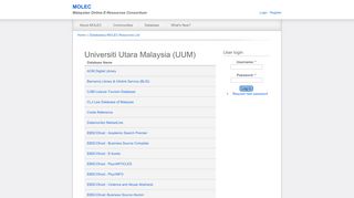
                            6. Universiti Utara Malaysia (UUM) | MOLEC - OUM Library