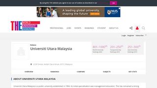 
                            12. Universiti Utara Malaysia World University Rankings | THE