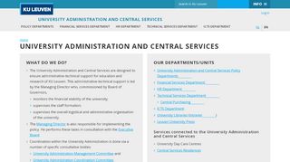 
                            11. University Administration and Central Services - KU Leuven